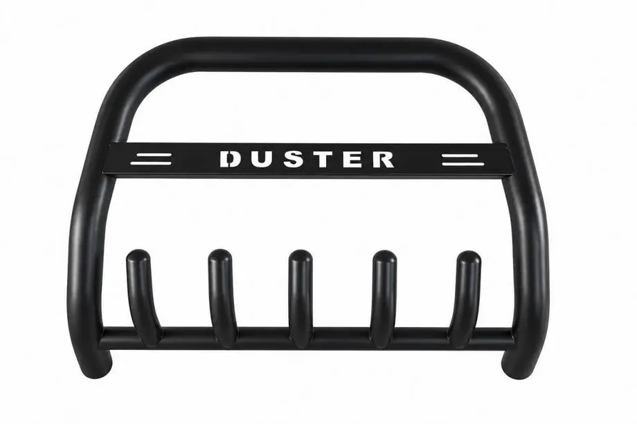 Renault Duster 2008–2017 Priekšējais aizsargstienis (bullbar) RNDT.09.F1-58.6 Black (nerūsējošais tērauds) Image