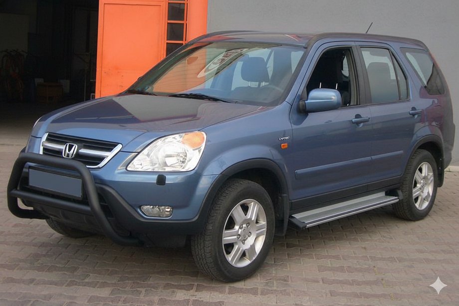 Honda CRV 2001–2006 Kengurins WT005 Black (nerūsējošais tērauds) Image
