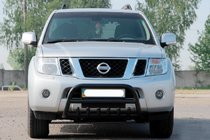 Nissan Pathfinder R51 2005–2014 Kengur stienis WT008 Black (nerūsējošais tērauds) foto 3