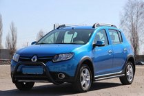Dacia Sandero 2013–2020 Priekšējais kengurina stienis WT006 Black (nerūsējošais tērauds) foto 6