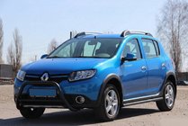 Dacia Sandero 2013–2020 Priekšējais kengurina stienis WT006 Black (nerūsējošais tērauds) foto 5