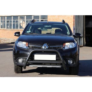 Priekšējais kengurina stienis WT006 Black (nerūsējošais tērauds) foto 2