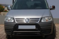 Volkswagen Caddy 2004–2010 Priekšējais aizsargstienis WT005 Black (nerūsējošais tērauds) foto 1