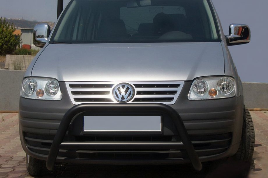 Volkswagen Caddy 2004–2010 Priekšējais aizsargstienis WT005 Black (nerūsējošais tērauds) Image