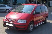 Volkswagen Sharan 1995–2010 Priekšējais aizsargstienis WT005 Black (nerūsējošais tērauds) foto 2