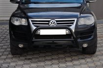 Volkswagen Touareg 2002–2010 Priekšējais aizsargstienis (bullbar) WT005 Colt Black (nerūsējošais tērauds) foto 5