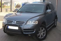 Volkswagen Touareg 2002–2010 Priekšējais aizsargstienis (bullbar) WT005 Colt Black (nerūsējošais tērauds) foto 6