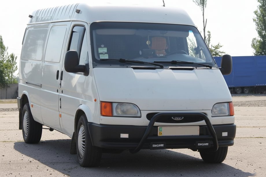 Ford Transit 1991–2000 Kengurustienis WT006 Black (nerūsējošais tērauds) Image