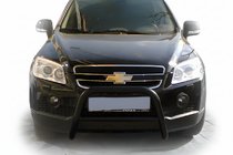 Chevrolet Captiva 2006–2019 Priekšējais aizsargstienis WT005 Black (nerūsējošais tērauds) foto 1