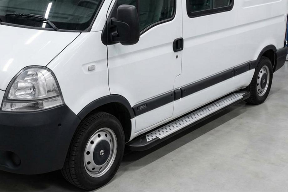 Renault Master 1998–2010 Sānu pakāpieni Allmond Grey (2 gab., alumīnijs) Image
