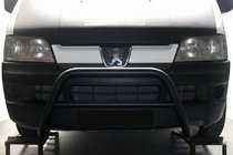 Citroen Jumper 1995–2006 Priekšējais aizsargstienis WT005 Black (nerūsējošais tērauds) foto 1