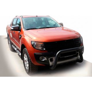 Priekšējais kengurins WT005 Black (nerūsējošais tērauds) Ford Ranger 2011–2022