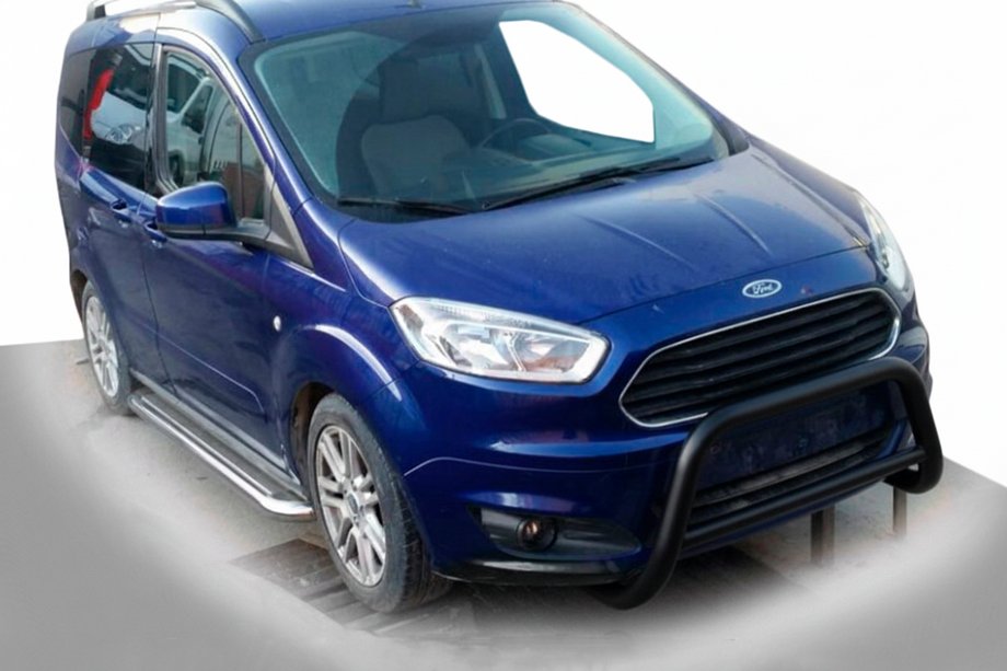 Ford Courier 2014–2023 Priekšējais kengurins WT005 Black (nerūsējošais tērauds) Image