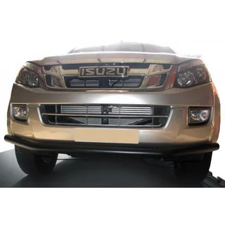 Priekšējais aizsargstienis ST014 Black (nerūsējošais tērauds) Isuzu D-Max 2011–2019