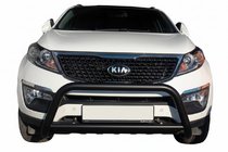 Kia Sorento II XM 2009–2014 Kengurins WT005 Black (nerūsējošais tērauds) foto 1