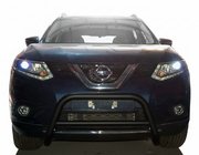 Nissan X-trail T32/Rogue 2014–2021 Priekšējais aizsargstienis WT005 Black (nerūsējošais tērauds) foto 1