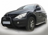 SsangYong Action 2005–2018 Priekšējais aizsargstienis WT005 Black (nerūsējošais tērauds) foto 1