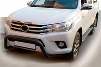 Toyota Hilux 2015– Priekšējais aizsargstienis WT009 Black (nerūsējošais tērauds) foto 1