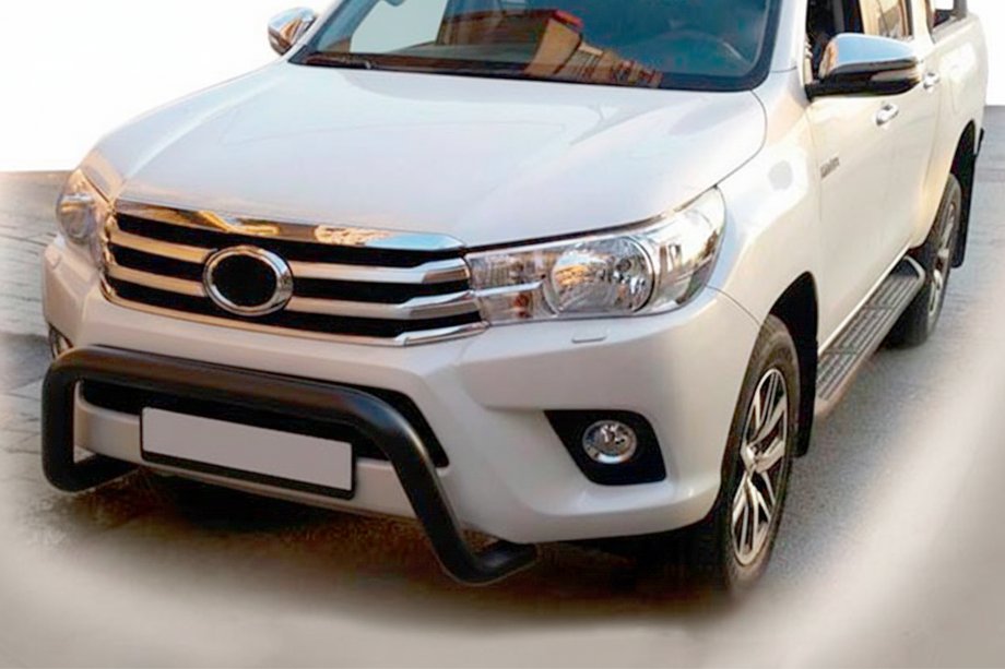 Toyota Hilux 2015– Priekšējais aizsargstienis WT009 Black (nerūsējošais tērauds) Image