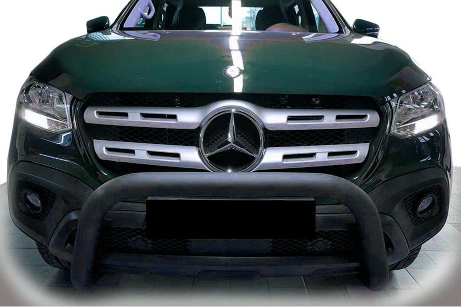 Mercedes X class 2017–2020 Priekšējais aizsargstienis WT005 Black (nerūsējošais tērauds, 60 mm) Image