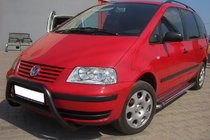 Ford Galaxy 1995–2006 Priekšējais aizsargstienis WT005 Black (nerūsējošais tērauds) foto 3
