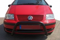 Ford Galaxy 1995–2006 Priekšējais aizsargstienis WT005 Black (nerūsējošais tērauds) foto 2