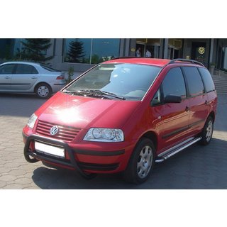 Priekšējais aizsargstienis WT005 Black (nerūsējošais tērauds) Ford Galaxy 1995–2006 foto 1