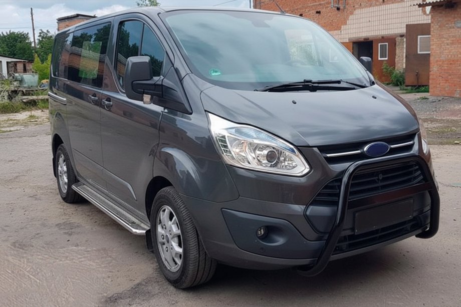 Ford Custom 2013–2022 Kengurustienis WT006 Black (nerūsējošais tērauds) Image
