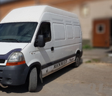 Renault Master 1998–2010 Sānu aizsargcaurules (2 gab., nerūsējošais tērauds) Garā riteņu bāze foto 2
