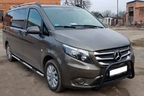Mercedes Vito/V klase W447 2014– Bullbar WT006 Black (nerūsējošais tērauds) foto 1