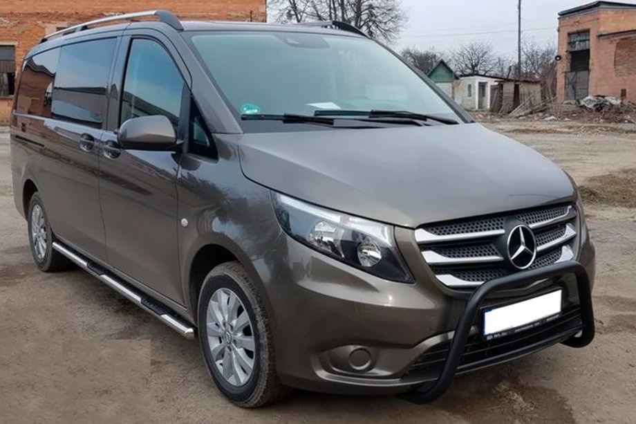 Mercedes Vito/V klase W447 2014– Bullbar WT006 Black (nerūsējošais tērauds) Image