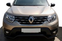 Dacia Duster 2018–2024 Priekšējais aizsargstienis WT008 Black (nerūsējošais tērauds) foto 2