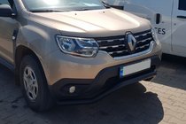 Renault Duster 2018–2024 Priekšējais aizsargstienis WT008 Black (nerūsējošais tērauds) foto 4
