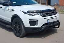 Range Rover Evoque 2012–2018 Priekšējais aizsargstienis WT005 Black (nerūsējošais tērauds) foto 2