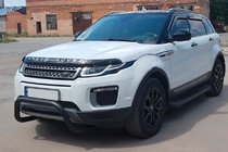 Range Rover Evoque 2012–2018 Priekšējais aizsargstienis WT005 Black (nerūsējošais tērauds) foto 1
