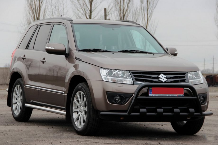 Suzuki Grand Vitara 2005–2017 Kengurins ST-WT-15 Black (nerūsējošais tērauds) Image