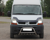 Renault Master 1998–2010 Priekšējais kengurins (nerūsējošais tērauds) foto 1
