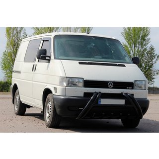 Priekšējais aizsargstienis Kelebek WT011 Black (nerūsējošais tērauds) Volkswagen T4 Transporter 1990–2003 foto 2