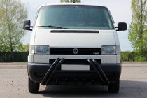 Volkswagen T4 Caravelle/Multivan 1990–2003 Priekšējais aizsargstienis Kelebek WT011 Black (nerūsējošais tērauds) foto 1