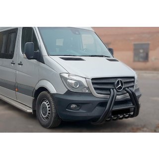 Kengurins F1-01 Black (2013-2018, nerūsējošais tērauds) Mercedes Sprinter W906 2006–2018 foto 1