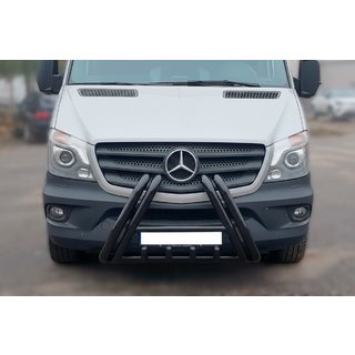 Kengurins F1-01 Black (2013-2018, nerūsējošais tērauds) Mercedes Sprinter W906 2006–2018 foto 2