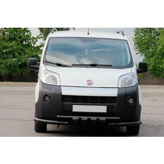 Priekšējais aizsargstienis Shark Black (nerūsējošais tērauds) Fiat Fiorino/Qubo 2008–2024 foto 2