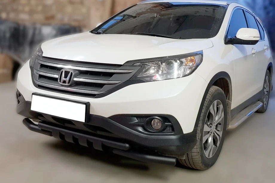 Honda CRV 2012–2016 Priekšējais aizsargstienis Shark Black (nerūsējošais tērauds) Image
