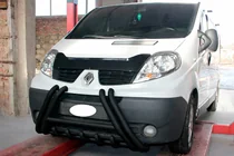 Renault Trafic 2001–2015 Bullbar F1-01 Black (nerūsējošais tērauds) foto 3
