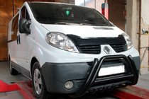 Nissan Primastar 2002–2014 Bullbar F1-01 Black (nerūsējošais tērauds) foto 2