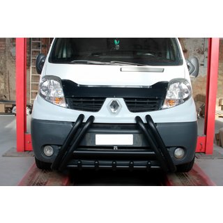 Bullbar F1-01 Black (nerūsējošais tērauds) Nissan Primastar 2002–2014 foto 1