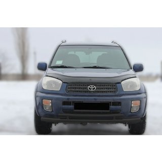 Priekšējais aizsargstienis ST014-1 Black (nerūsējošais tērauds) Toyota Rav 4 2001–2005 foto 1