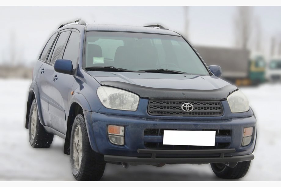 Toyota Rav 4 2001–2005 Priekšējais aizsargstienis ST014-1 Black (nerūsējošais tērauds) Foto 2