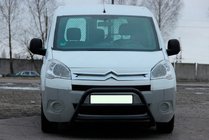 Peugeot Partner Tepee 2008–2018 Priekšējais aizsargstienis WT022 Black (nerūsējošais tērauds) foto 3