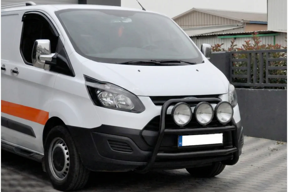 Ford Custom 2013–2022 Priekšējais aizsargstienis WT022 Black (nerūsējošais tērauds) Image